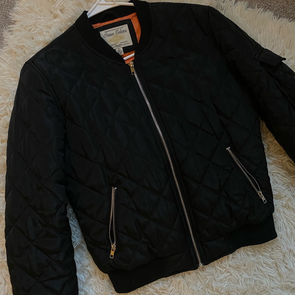Black Bomber Jacket